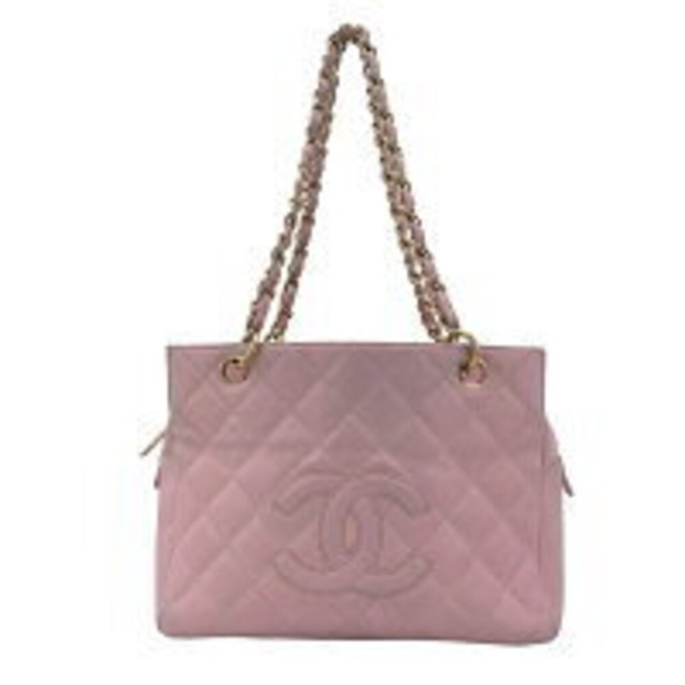 Chanel Caviar Bag Leather Quilted Pink AO Matelasse Shoulder Chain Tote